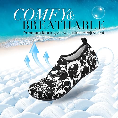 Miniatura 2 de Homitem Zapatos de Agua para Mujeres y Hombres Calcetines Acuáticos Natación Playa Piscina Río Sin Cordones Descalzo Secado Rápido Vacaciones