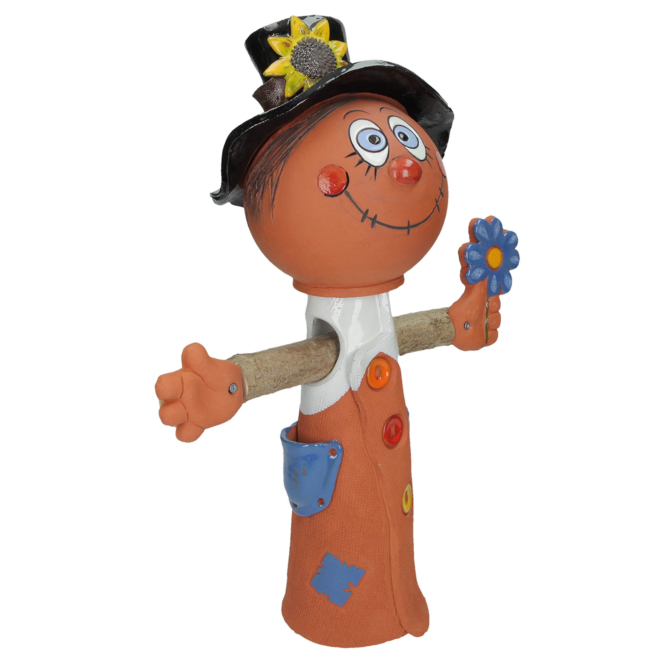 Ceramiczna dekoracja ogrodowa - 'Boy Scarecrow'