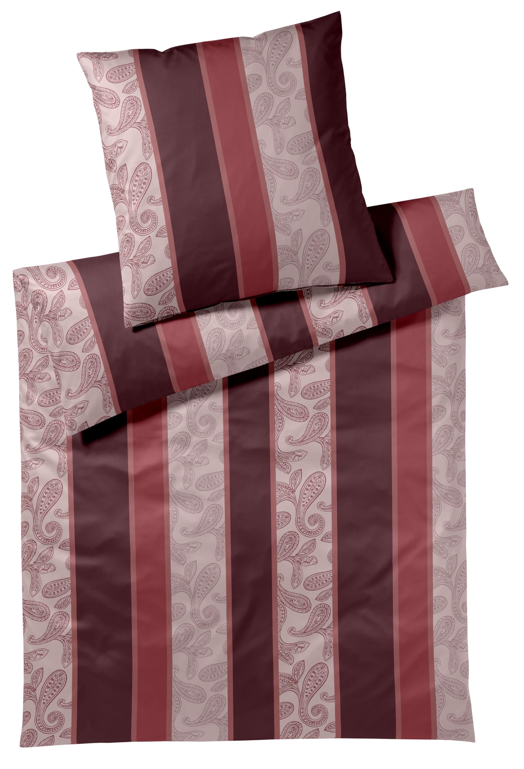 Joop! Bettwäsche Paisley Stripes 4121 Rouge - 01