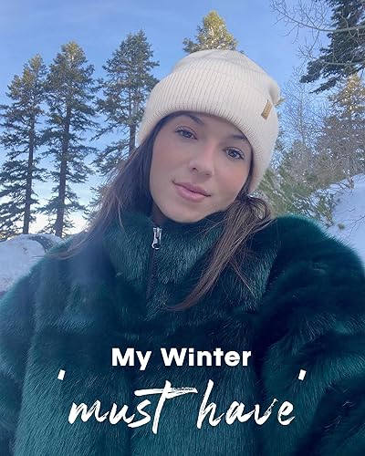 Miniatura 5 de FURTALK Gorros de punto para mujeres y hombres, sombreros de invierno para mujer, gorros de punto con puños, gorro de esquí cálido