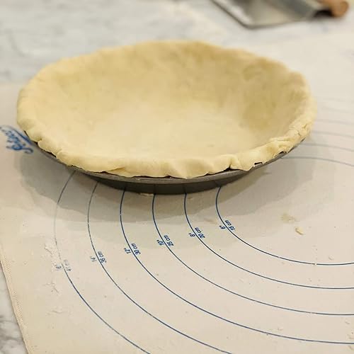 Miniatura 4 de Ateco Paño de pastelería de lona y cubierta de rodillo, 25 x 20 pulgadas, color blanco roto