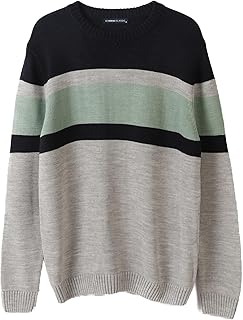 بلوفر تريكو برقبة دائرية ضيقة وأكمام طويلة للرجال من ال سي وايكيكي، لون أسود