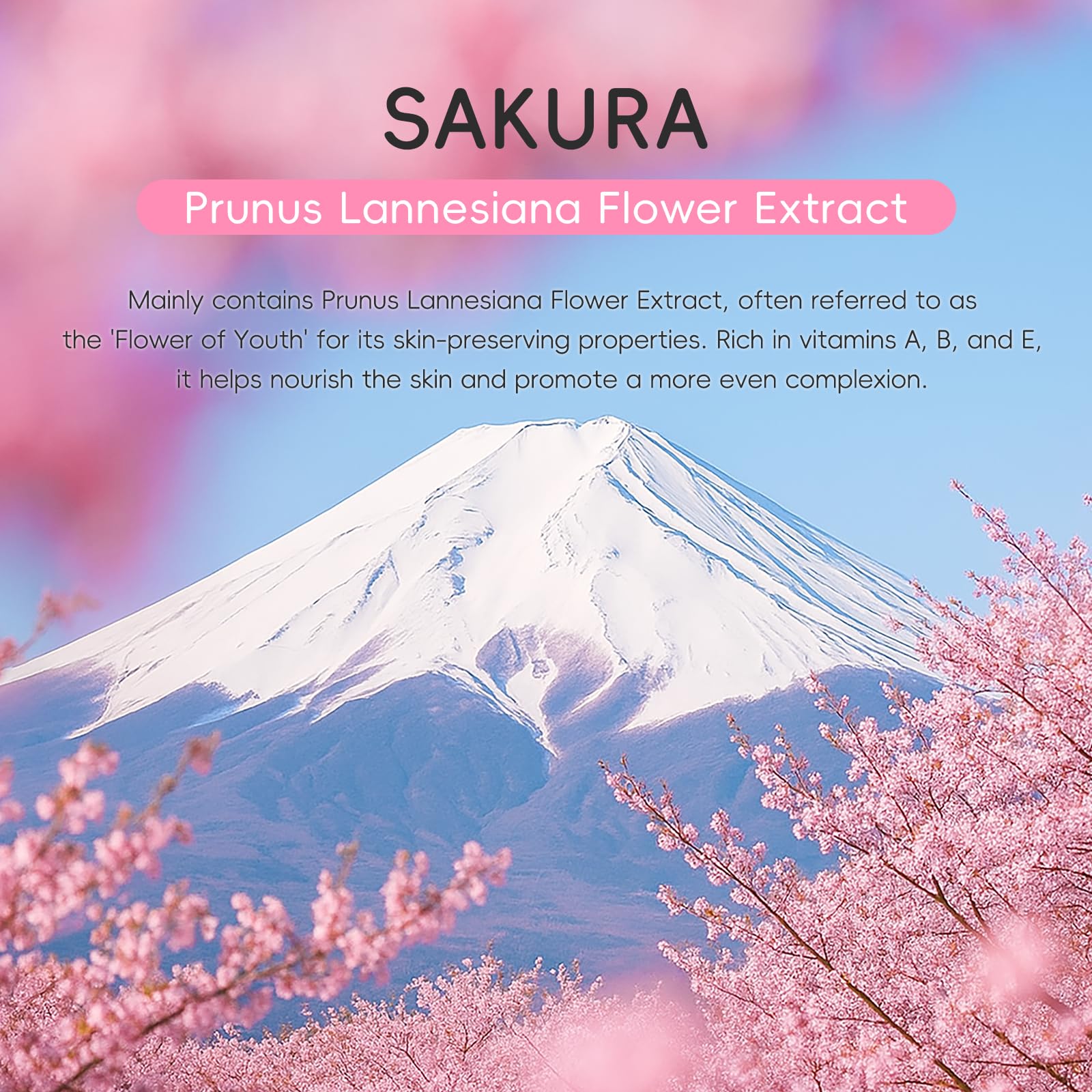 LAIKOU Zestaw maseczki na twarz Sakura, 23 szt. Nawilżający i odżywczy zestaw do pielęgnacji skóry z mydłem, serum, kremem, maseczką do złuszczania, glinką, maseczką do spania i na noc, maseczką na