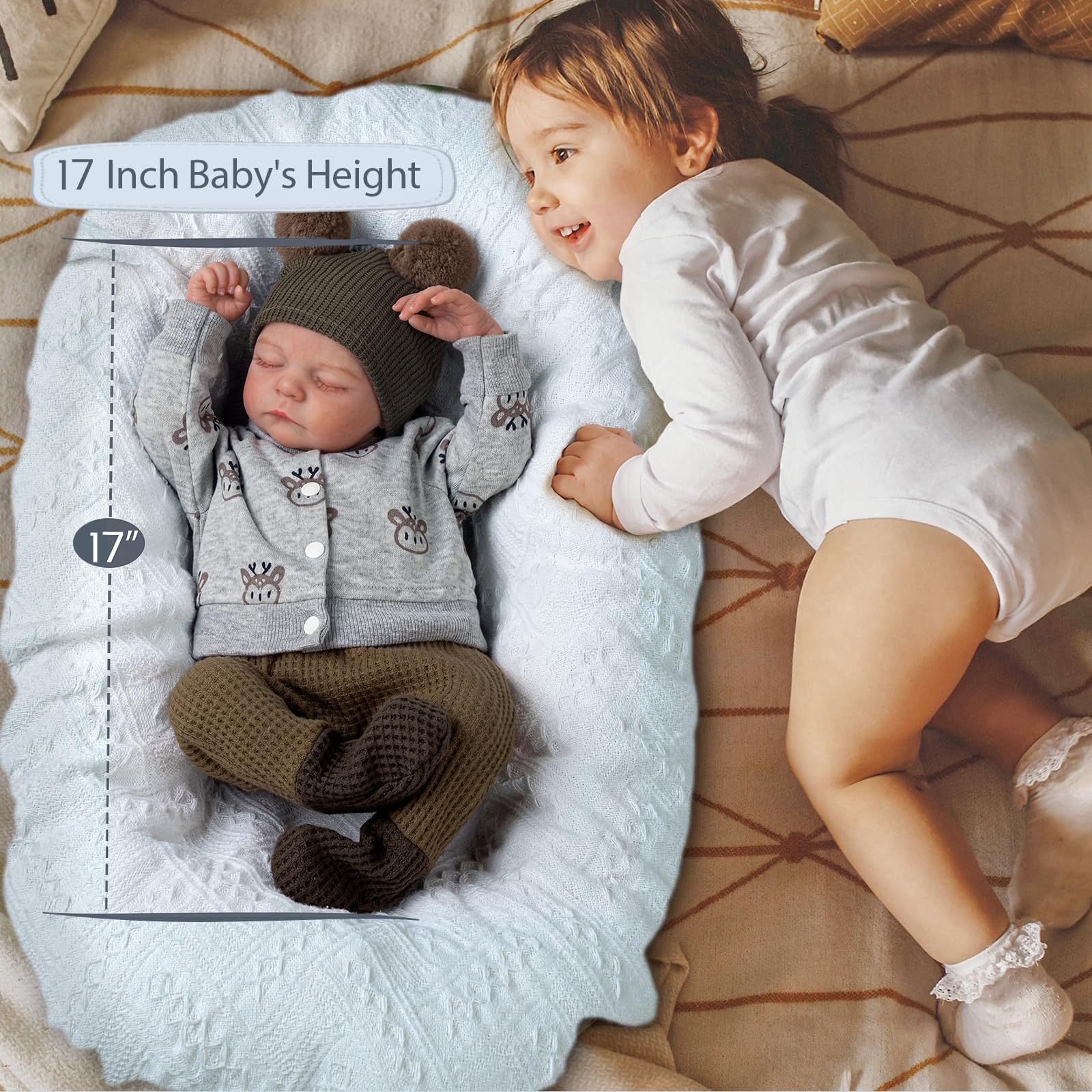 Amazon | BABESIDE リボーンベビードール 男の子 17インチ リアルな