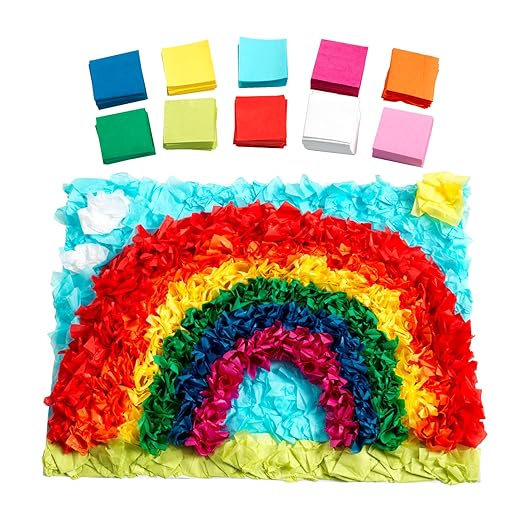 Colorations® Mini Tissue Squares – 10 Colors, 5,000 Pieces