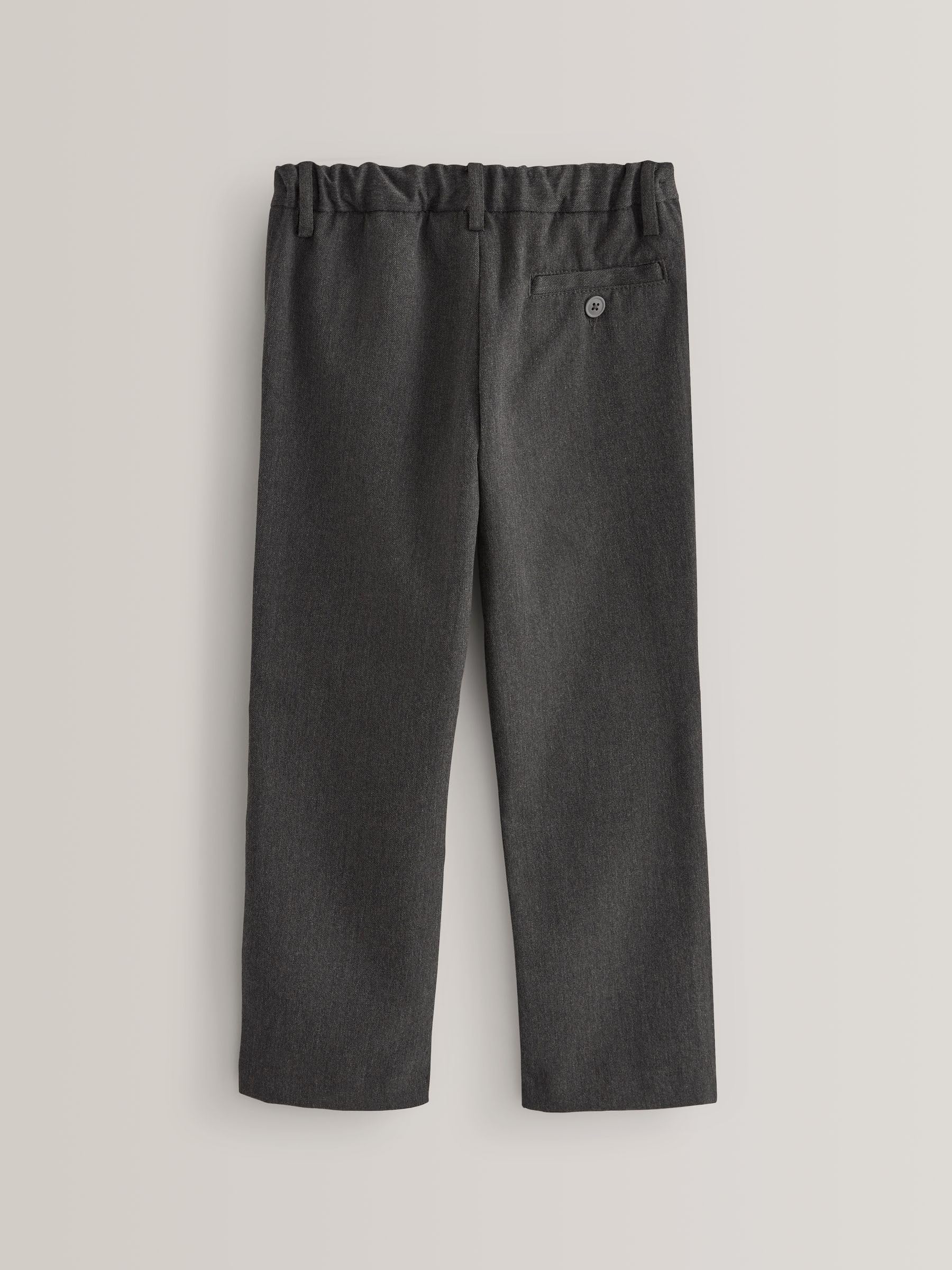 NEXT Niños Pack de 5 Pantalones Escolares sin Cierre de Pernera Recta