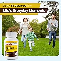 Vista 7 de Time-Cap-Labs - 300 unidades de aspirina de fuerza regular de 325 mg para adultos, en comparación con Bayer, tabletas de aspirina de fuerza regular