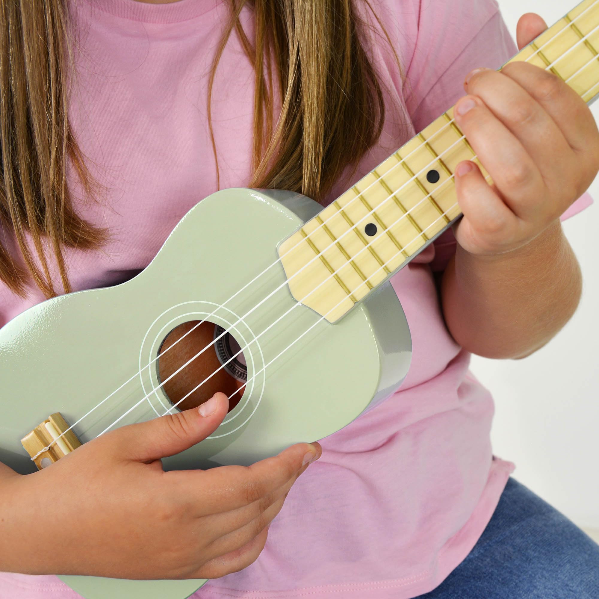 3rd Avenue Ukelele soprano para principiantes de 53 cm, 4 cuerdas de nailon con bolsa de ukelele gratis, color verde pastel, lecciones en línea gratis de 1 mes