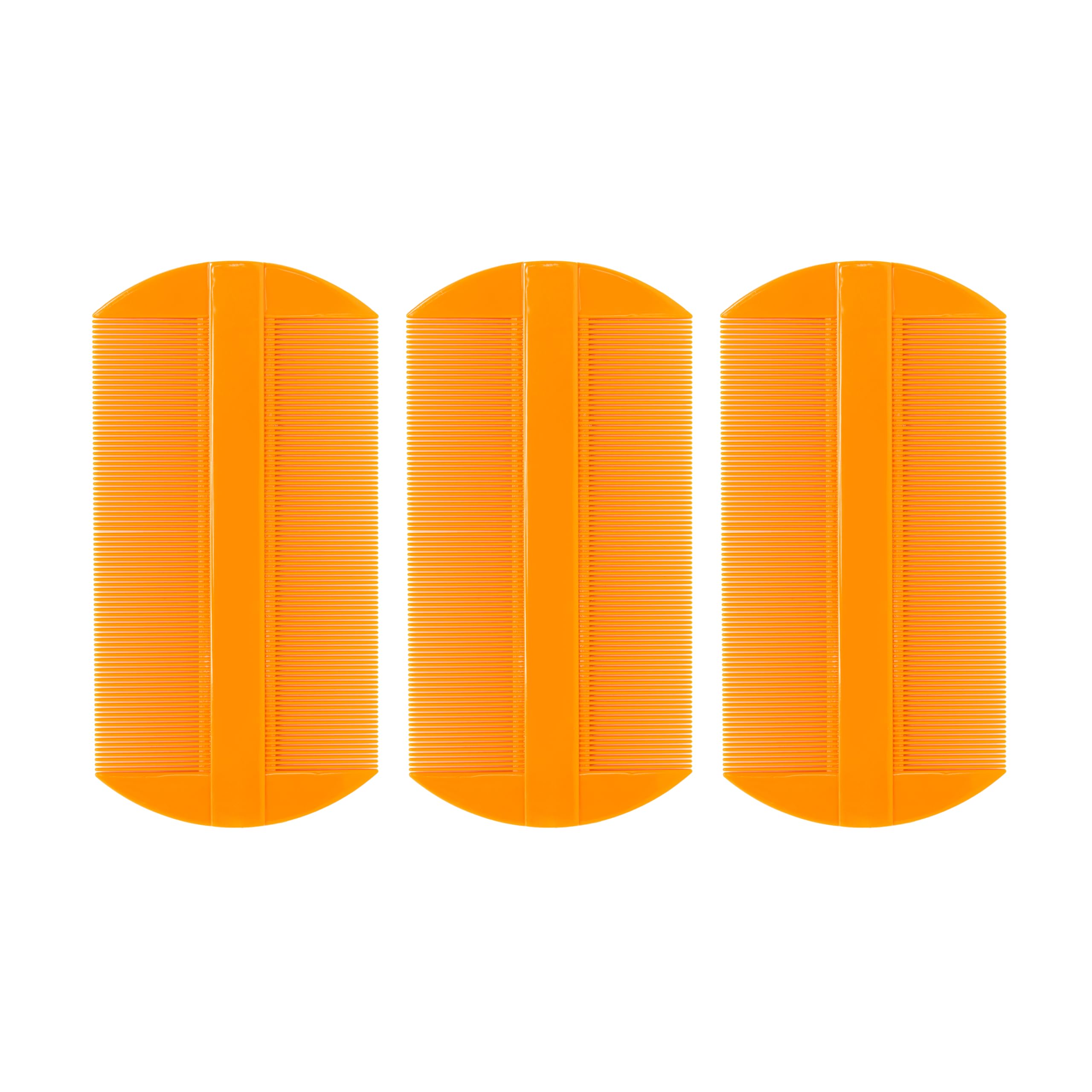 Flea Comb for Cats & Dogs - Double Sided Dandruff Comb - Fine Tooth Comb - Plastic Dog/Cat Flea Comb for Grooming - Flea Brush for Dogs and Cats, Puppy, Kitten, 3 Pcs