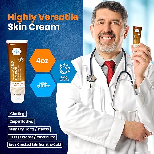 Miniatura 5 de MedPride MPR-30456 Ungüento de vitaminas A y D, protector de piel contra sarpullido del pañal, botella de 4 onzas