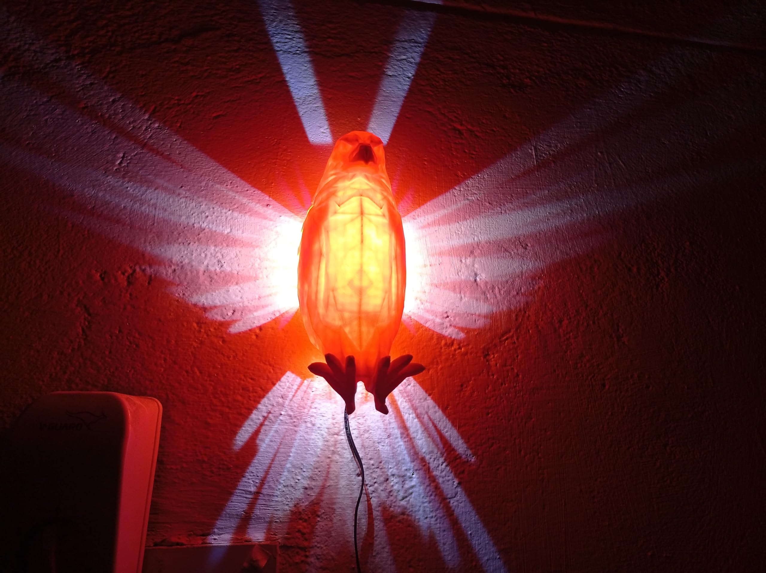 3dreams4U Bald Eagle Night Wall Lamp/Home Decor-Night Lights Plug Into Wall, Wall Lamp for Stairway, Hallway, Kitchen (Orange) (B0D7TSXGG1) Amazon Price History, Amazon Price Tracker
