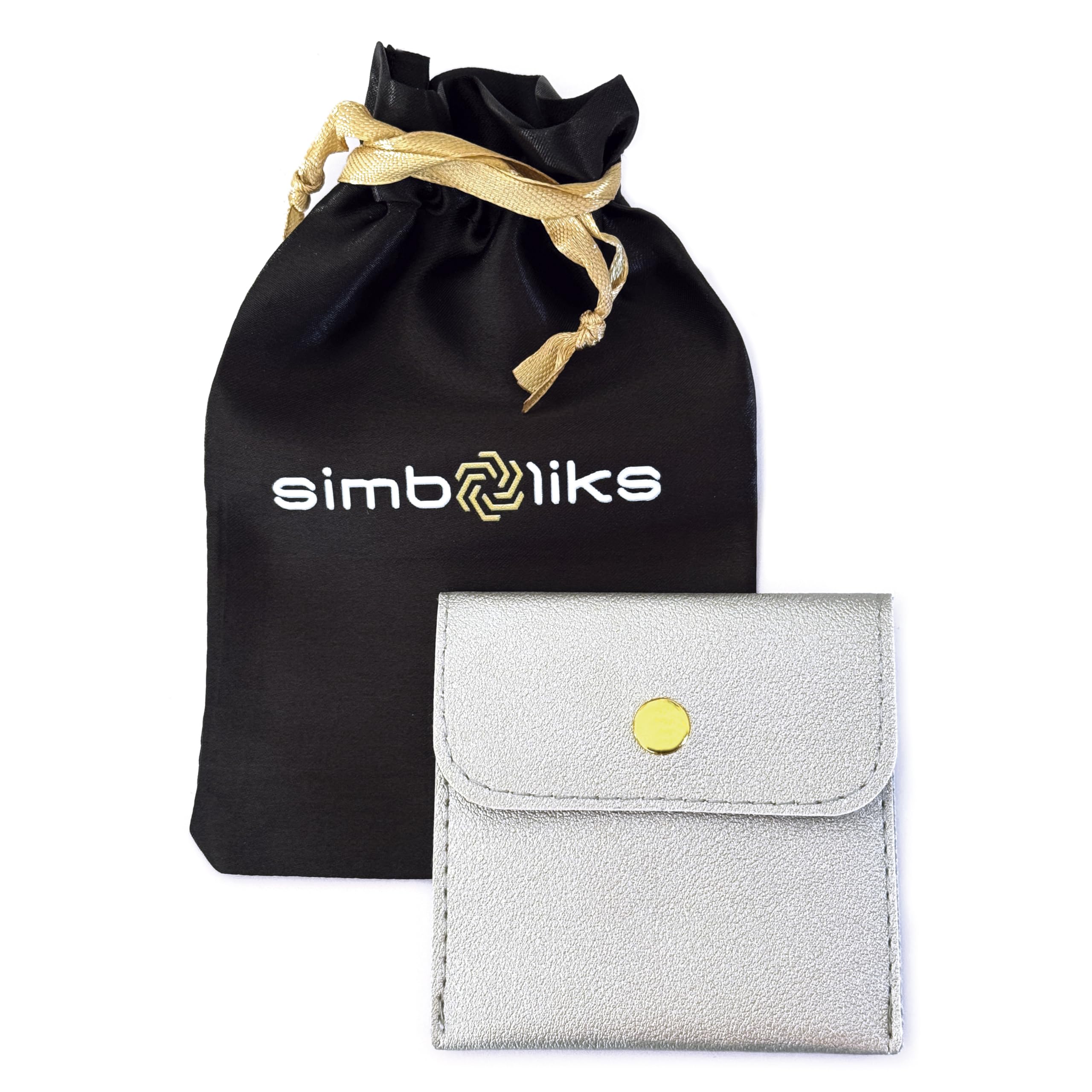 Simboliks Pulsera con Amuletos de acero inoxidable, protección contra el mal de ojo y hechizos, Buena suerte, Brazalete de Bruja, Amuleto de Brujas, Talismán, Protegida contra todo mal — view 5