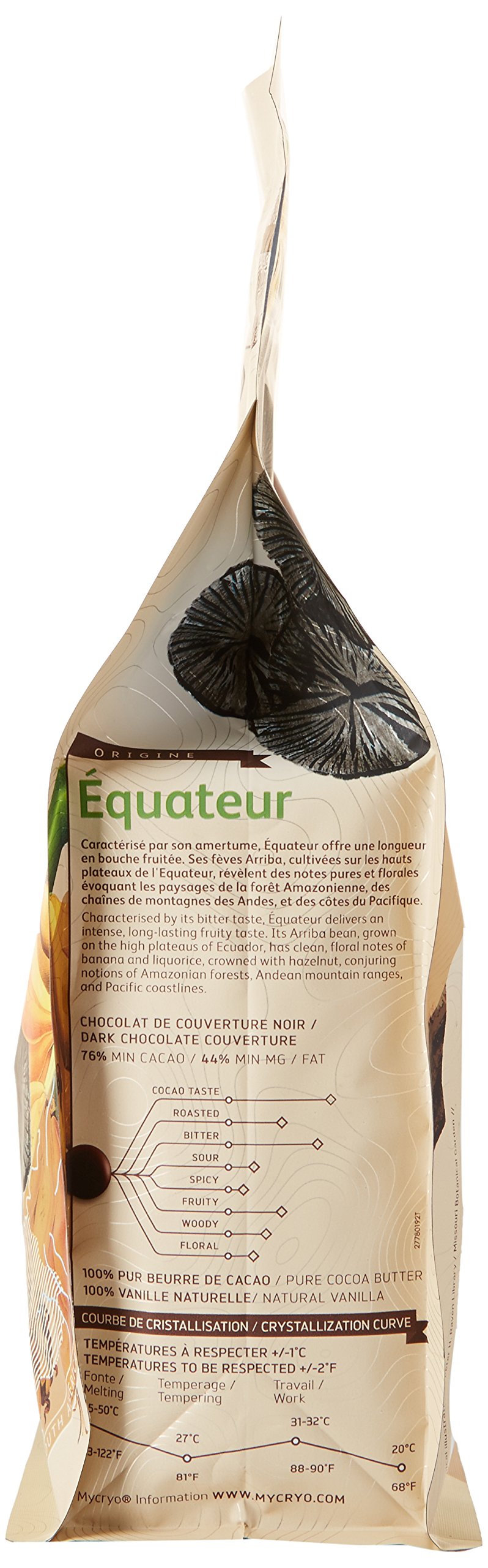 CACAO BARRY 76% Min Cacao Chocolat Equateur Pistoles 1 kg