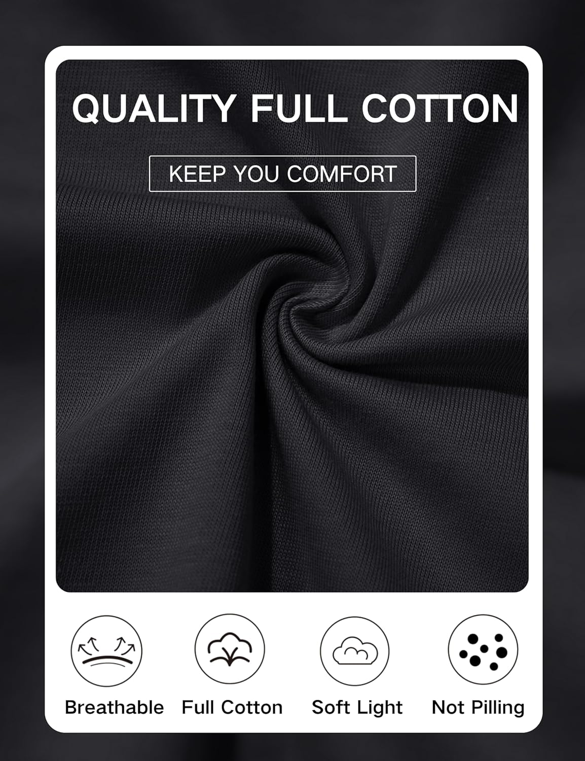 YUCOLEN Women's Cotton Long Sleeve Shirts Crewneck Cotton Basic T-Shirt Solid Color Soft Comfy Casual Tops Tees for Women - Image 7