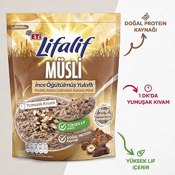 Meat Lifalif Thin Ground Oatmeal Hazelnut, Cocoa Bean, Cocoa Muesli 250 g