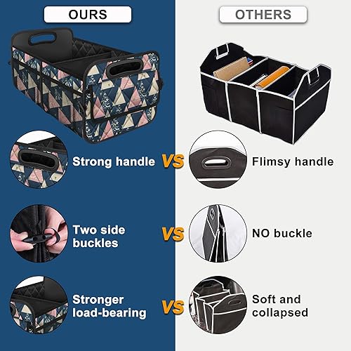 Miniatura 30 de Deosk - Organizador de auto para SUV, almacenamiento de maletero con 6 bolsillos grandes con poliéster impermeable, accesorios de auto