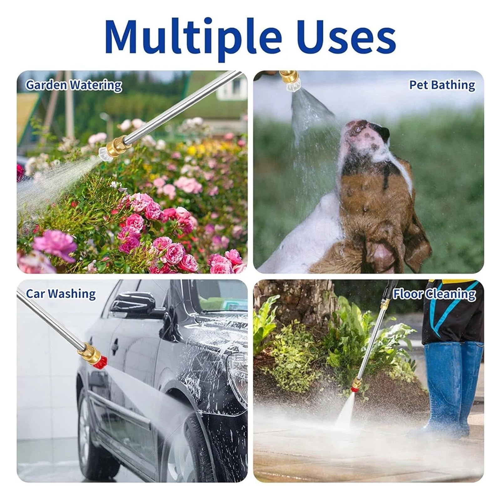 Lackierpistole, Edelstahl Jet Düse Power Washer Zauberstab for LKW Auto Power Clean Garten Bewässerung Düse