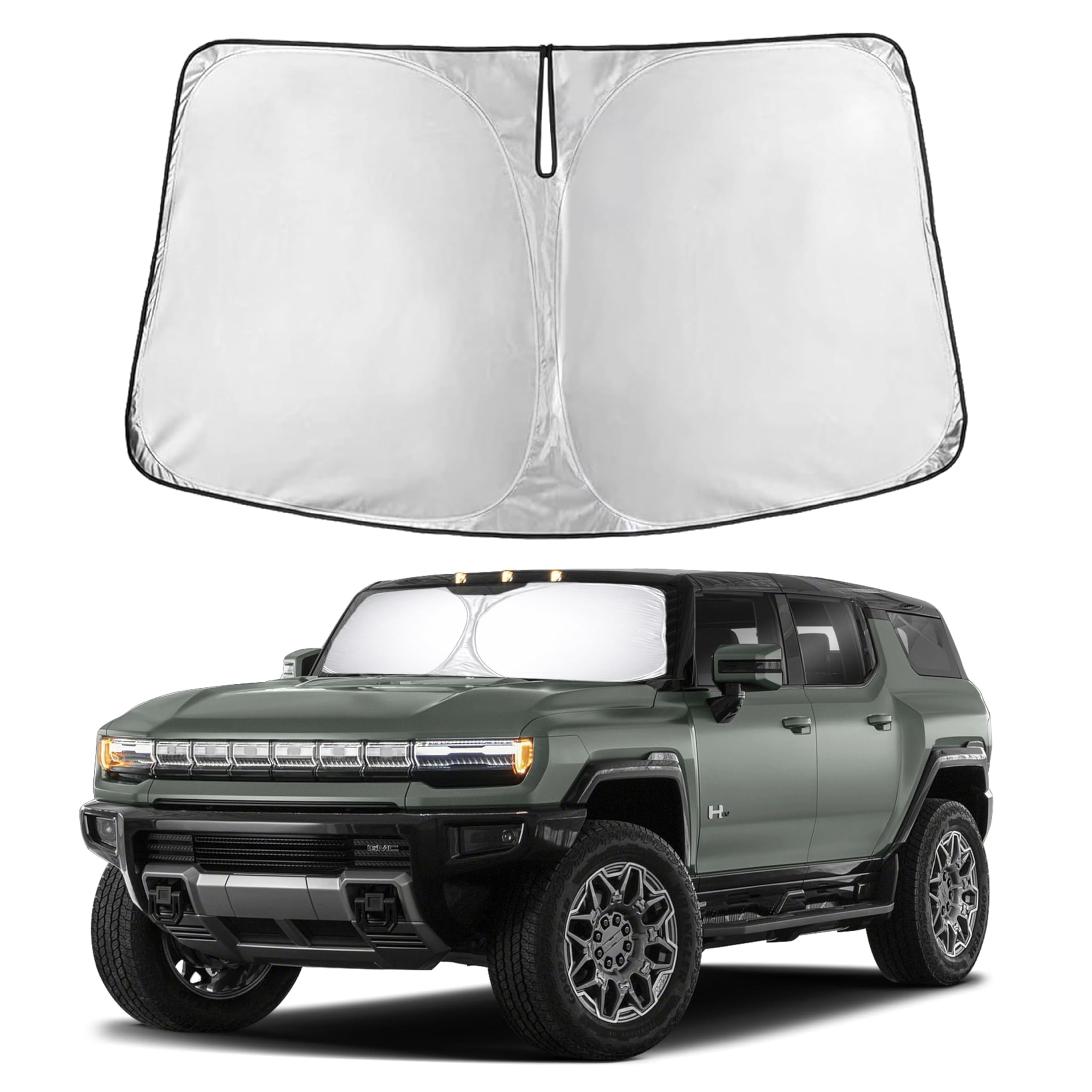 EcoNour Windshield Sunshade Compatible for GMC Hummer EV 2022-2014 2025