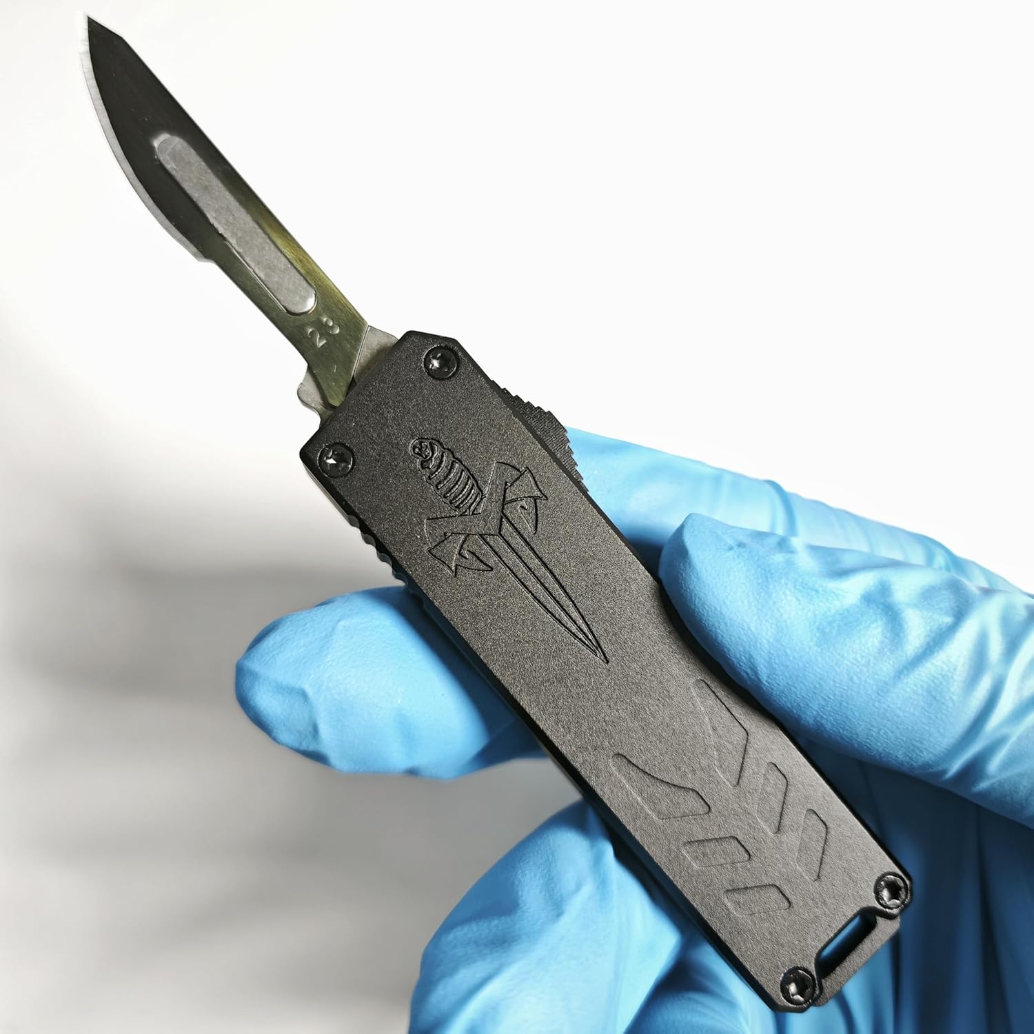 Automatic Utility Knife, Retractable Blade with Money Pocket Clip, Heavy Duty EDC Pocket Box Cutter, Safety Blade Razor Knives - Includes 10PCS Blades