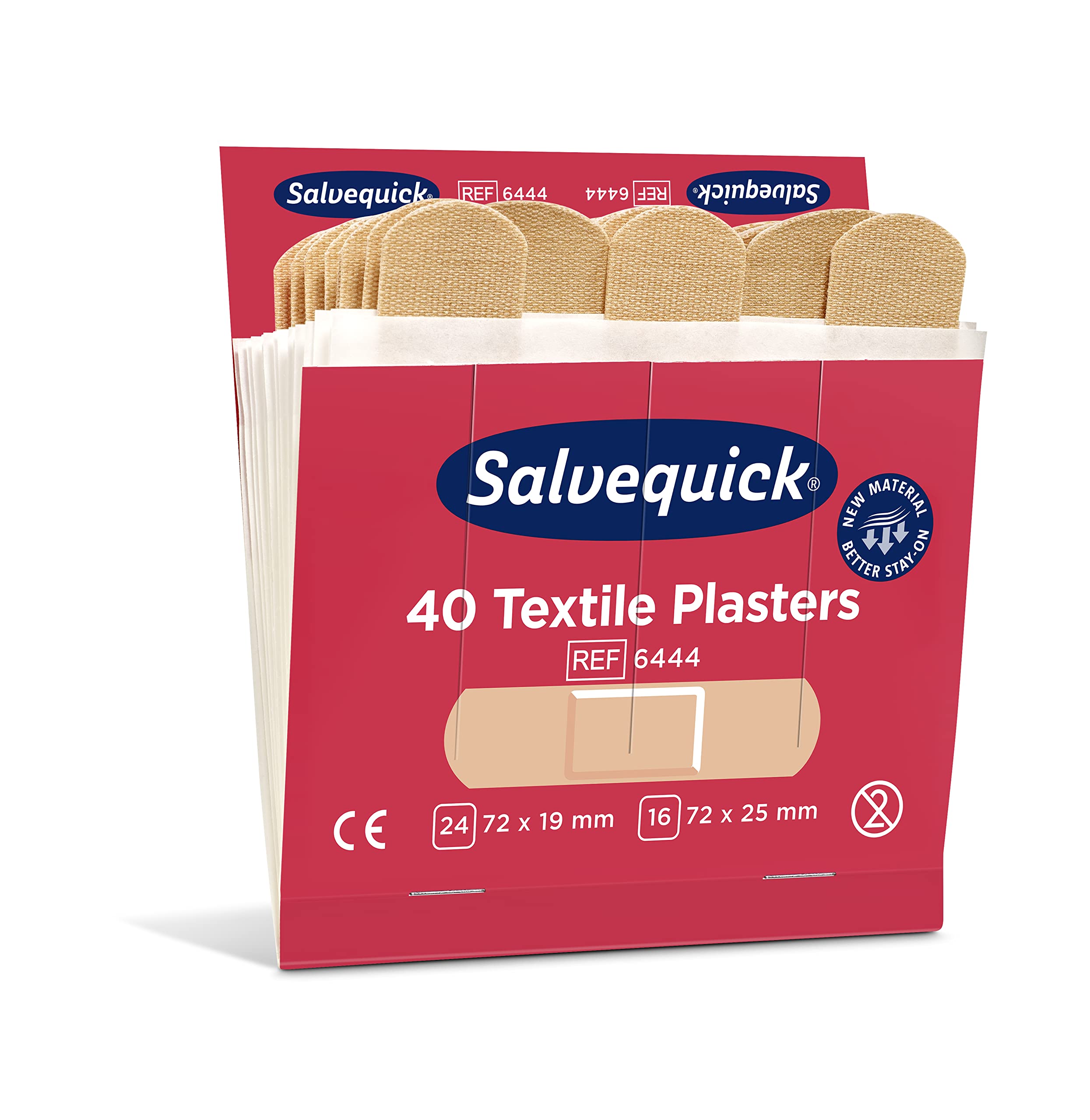 Salvequick ® | Cerotti in Tessuto | Alta qualità, facili da applicare, flessibili e comodi da usare | Cerotti Anallergici testati | 240 cerotti per scatola