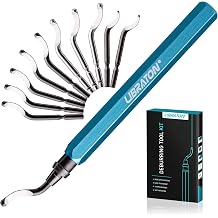 Libraton Deburring Tool with 11 Blades Hand Deburrer Plastic Deburring Tool Universal for Plastic Also 3D Printing Metal Stainless Steel Aluminum Steel