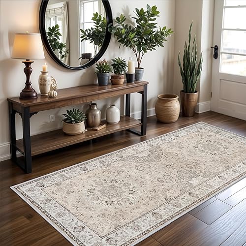 Miniatura 443 de Alfombra lavable para pasillo y de cocina, alfombra de entrada, vintage, suave para el suelo, alfombra antideslizante para interiores, para baño