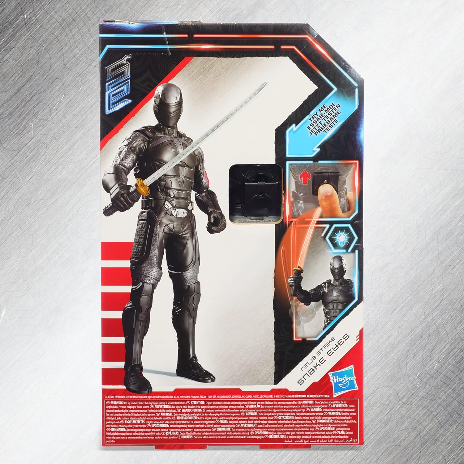 Snake Eyes: G.I. Joe Origins Ninja Strike Snake Eyes Collectible 12-Inch Scale Figure with Action Feature, Toys for Kids Ages 4 and Up - Image 6