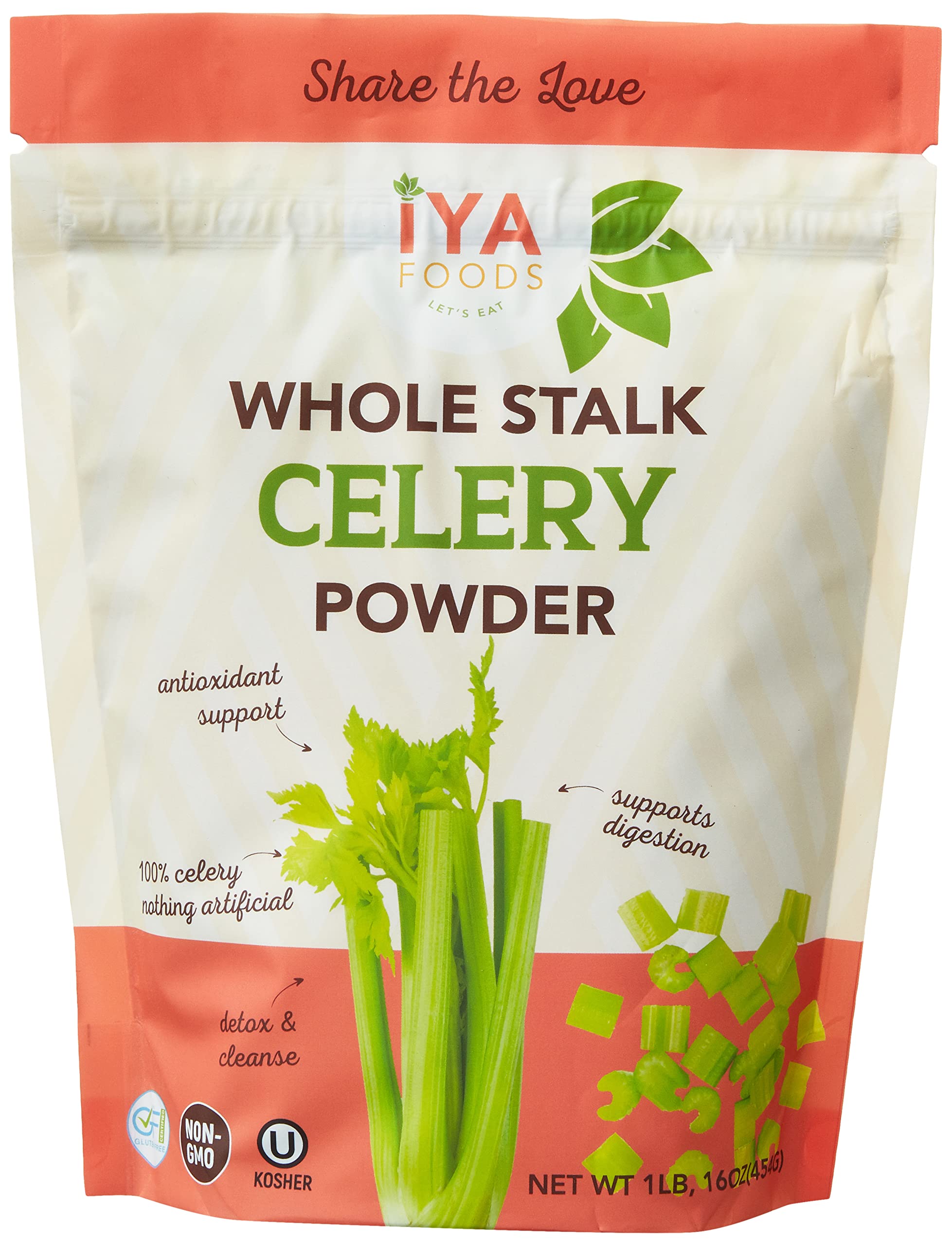 Iya Foods 100 Celery Whole Food 1lb Pack Our celery juice powder is made from one ingredient