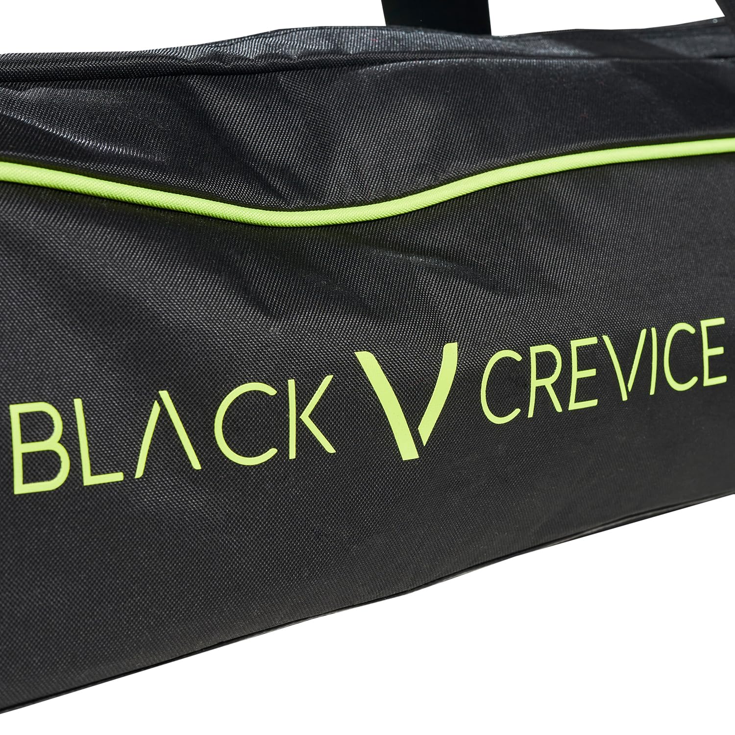 Black Crevice Torba na narty I torba na 1 parę nart i kijków I wytrzymała torba na narty z wyściełanymi podwójnymi uchwytami I Torba na narty z podwójnym zamkiem błyskawicznym na całej długości I