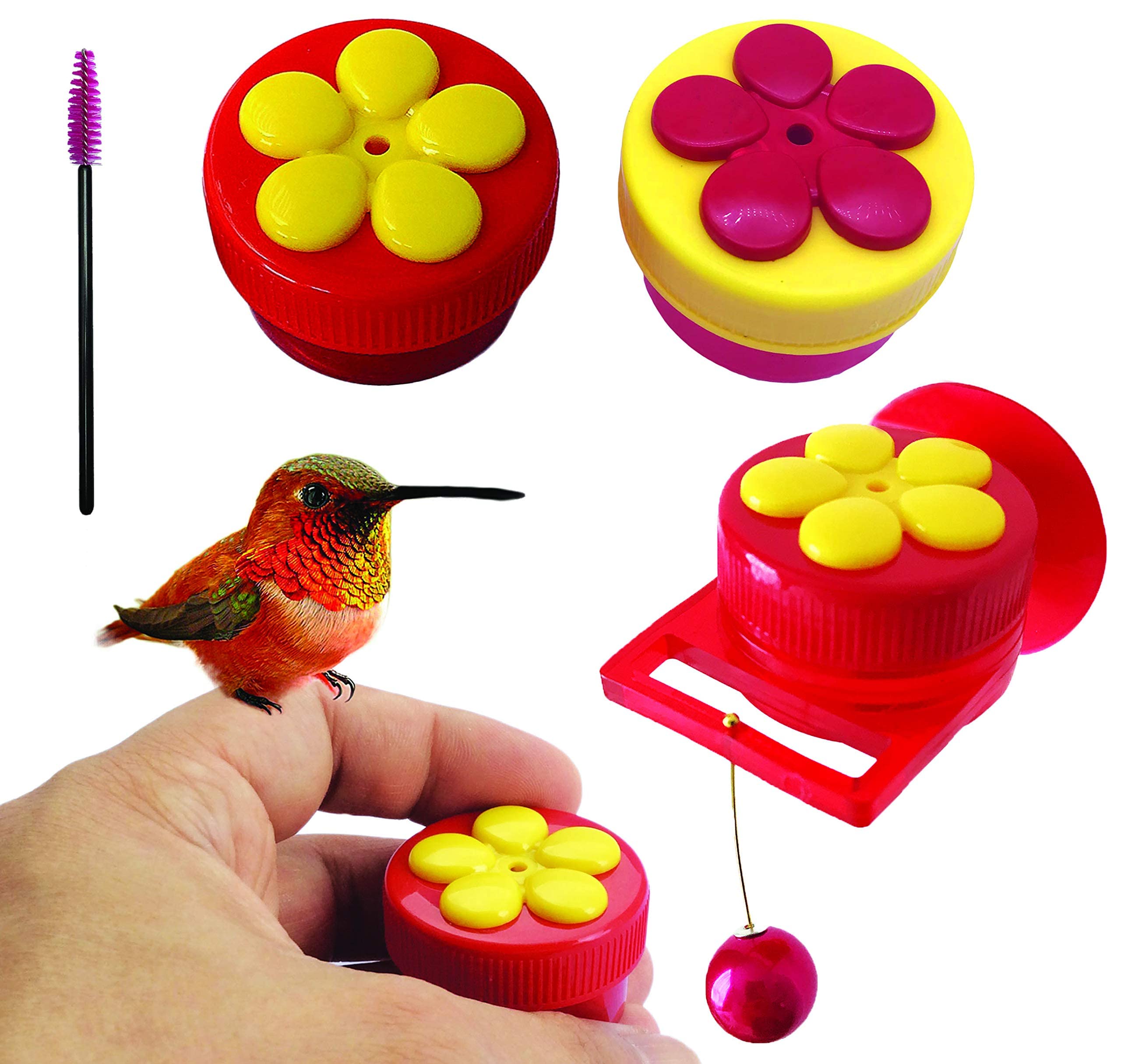 Aroma Trees Handheld Hummingbird Feeders Original Design with Perch (Mix Color) (2, Mix)