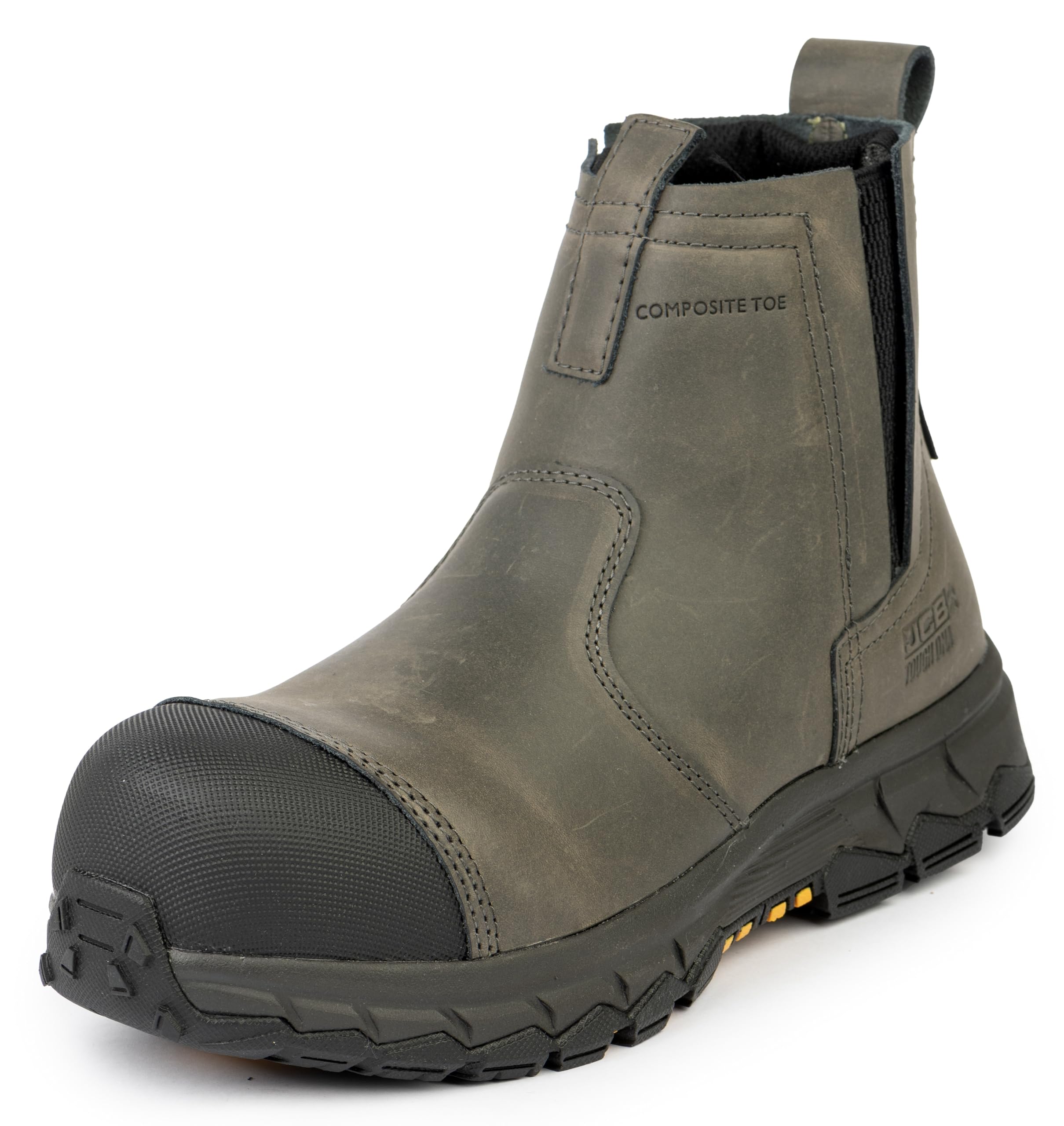Pull On 6 inch Safety Boots for Men JCB-008 | Composite Toe – Waterproof, Puncture, Oil, Heat & Slip Resistant | ASTM F2413-18 Certified, EH