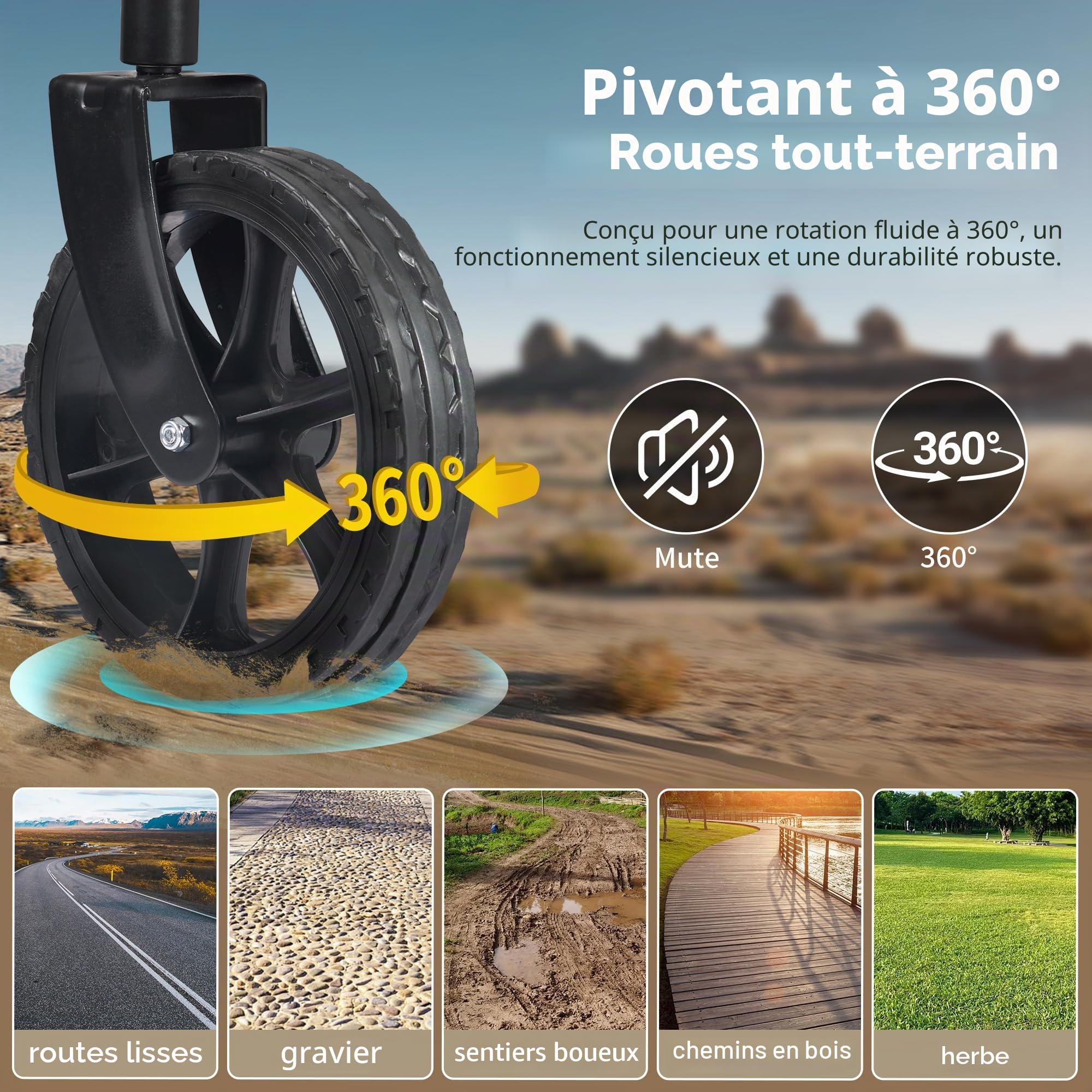 Naturehike Chariot à Main Pliable Charge maximale 120 kg Très Grande capacité en Plein air Pliable avec Chariot réglable pour Le Camping, Le Shopping, la Plage
