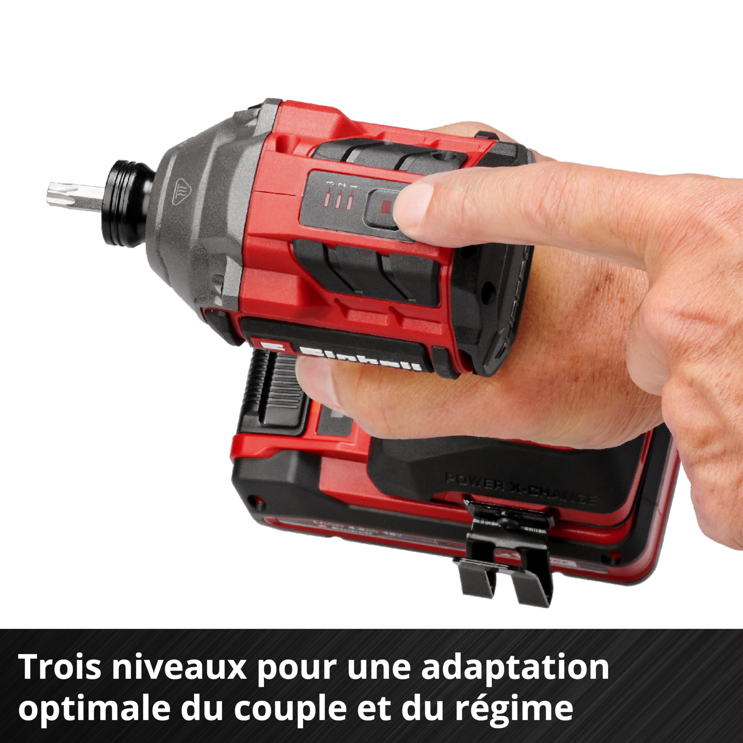 Einhell Professional Visseuse à chocs sans fil TP-CI 18/250 Li BL-Solo Power X-Change (18 V, couple de 250 Nm, moteur sans charbon, porte-embout 6 pans creux, lampe LED, sans batterie)
