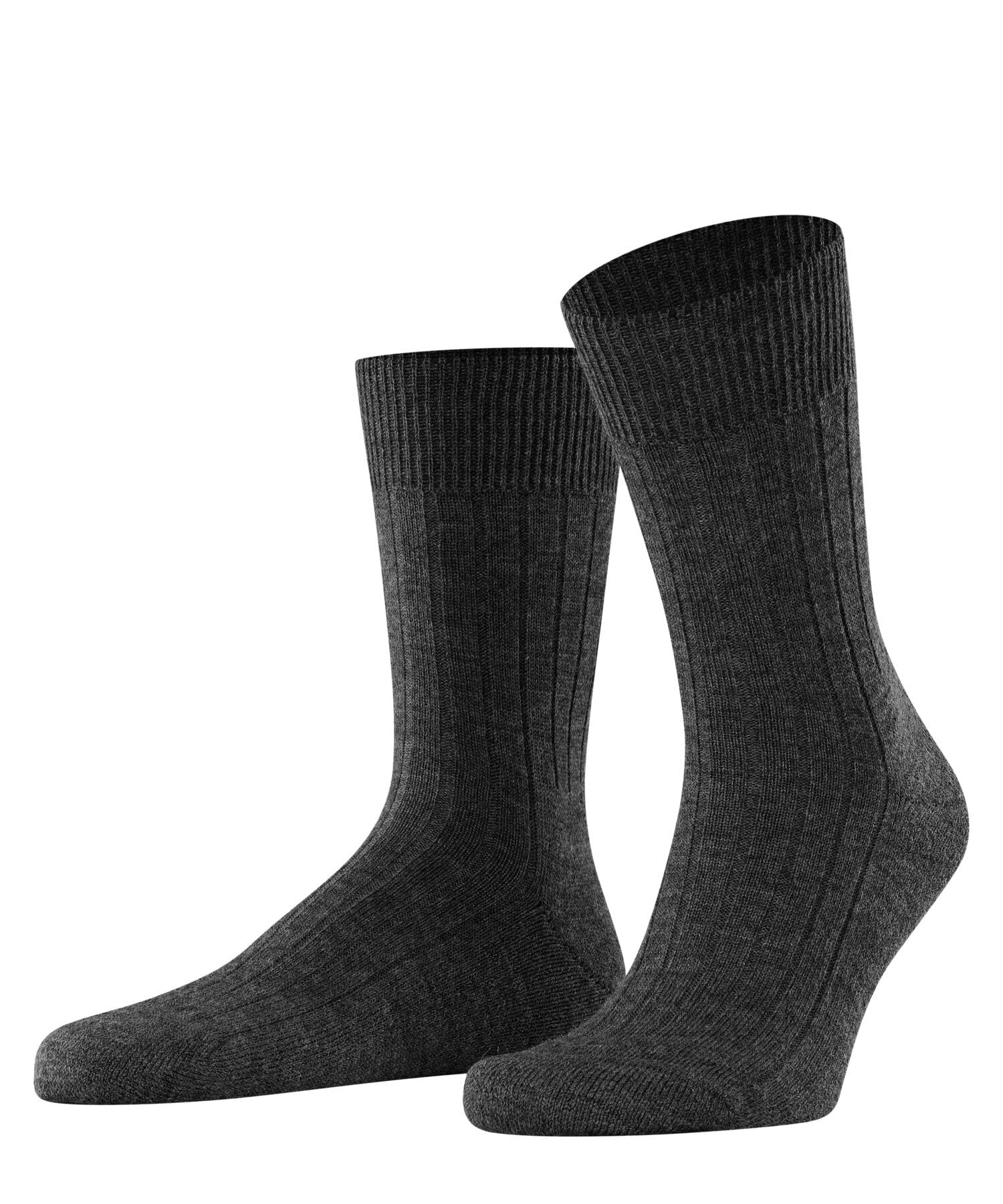 FALKE Men's Teppich Im Schuh M So Wool Plain 1 Pair Socks, Grey Dark 3070, 5.5-6.5
