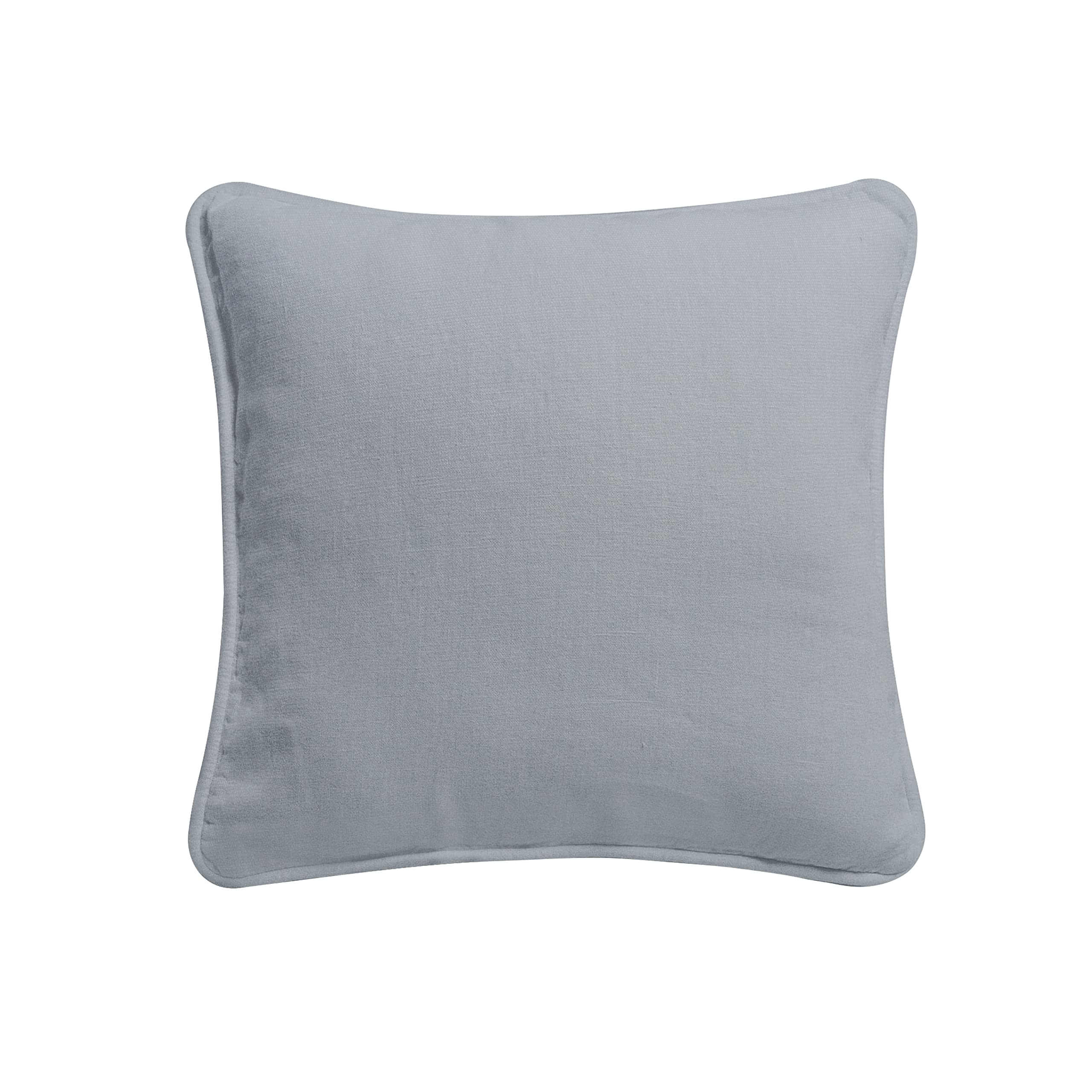 Arlinens Silver Colourful Plain Dyed 100% Cotton Cushion Cover Size 18"X18" (, Pack Of 1)