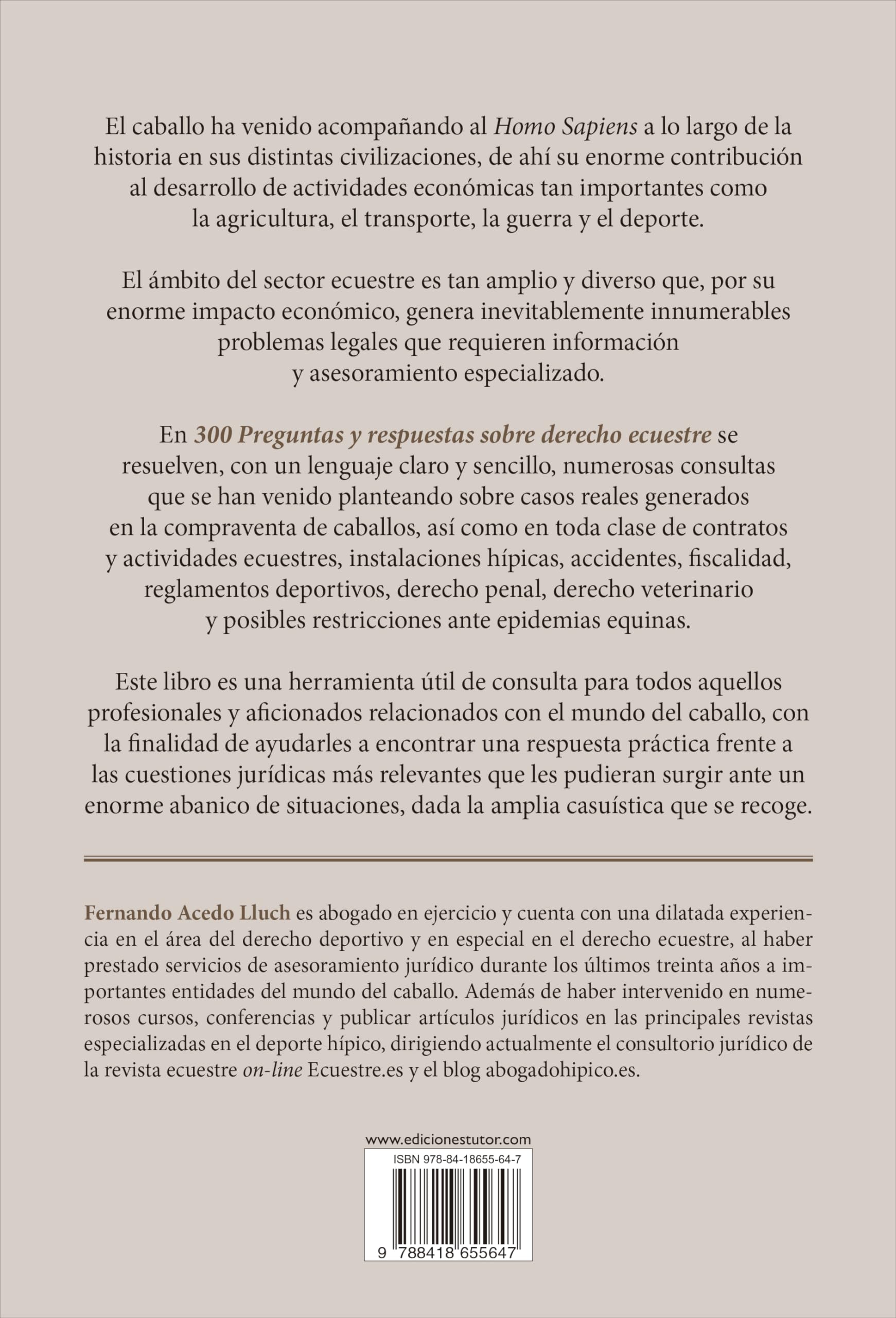 300 preguntas y respuestas sobre derecho ecuestre