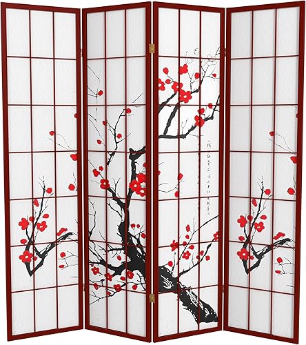 Miniatura 54 de Red Lantern SS-BLOSSOM-Black-4P - Divisor de habitación, 4 paneles, color negro Negro -,Natural,Rosewood,Miel,https://www.amazon.com/dp/undefined