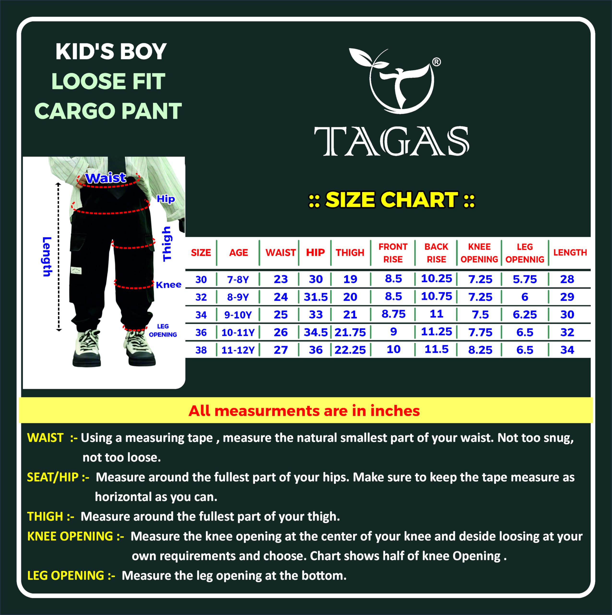 TAGAS Cargohose für Jungen und Jungen, Seitentasche, Cargohose, normale schmale Cargohose für Kinder, entspannte Hose, Hose für Jungen, lockere bequeme Cargohose, Jungen-Jogger