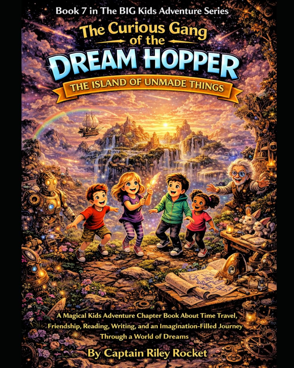 The Curious Gang of the Dream Hopper - The Island of Unmade Things: A Magical Kids Adventure Chapter Book About Time Travel, Friendship, and an ... of Dreams (The Big Kids Adventure Series)
