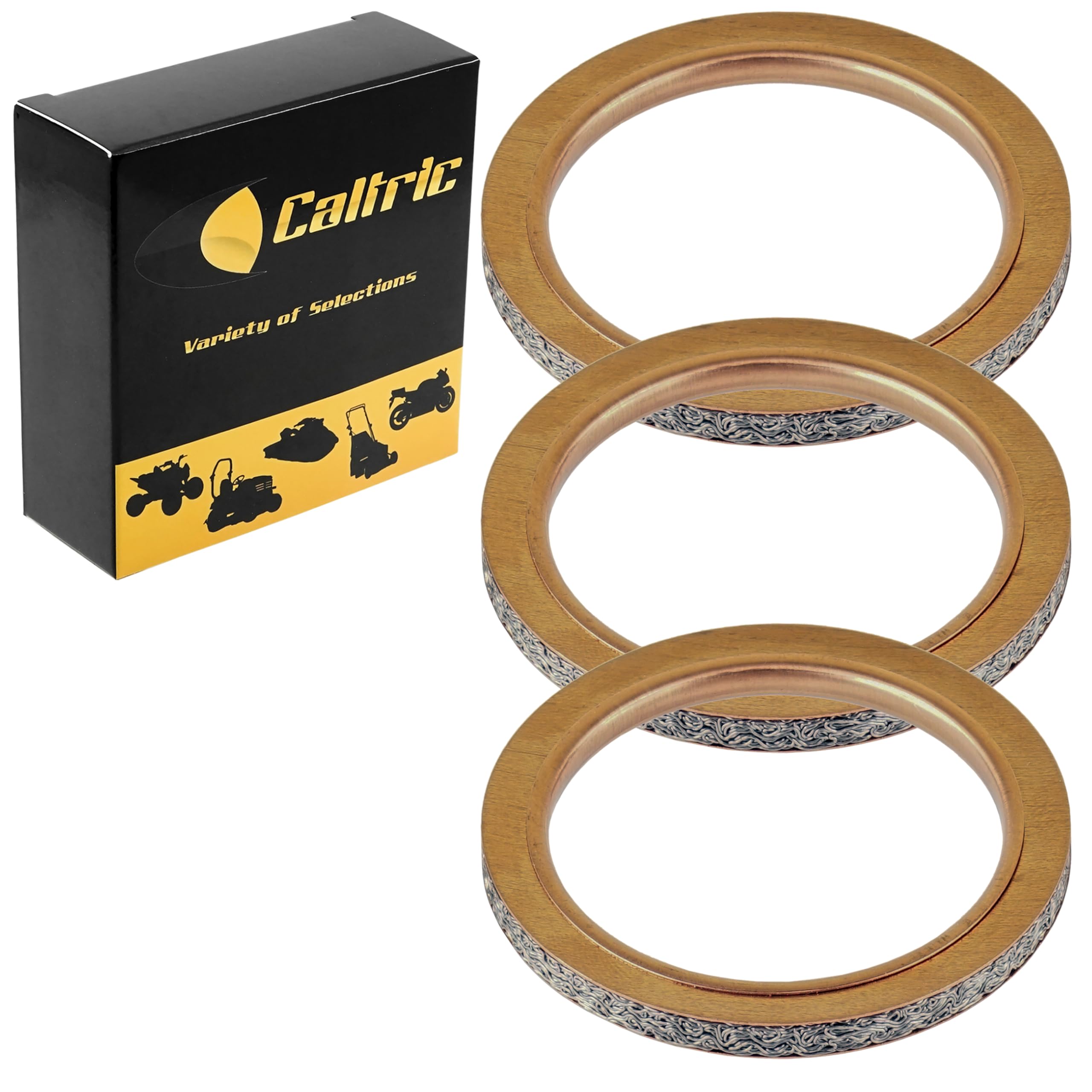 Amazon.com: Caltric Muffler Pipe Gaskets Compatible with Yamaha