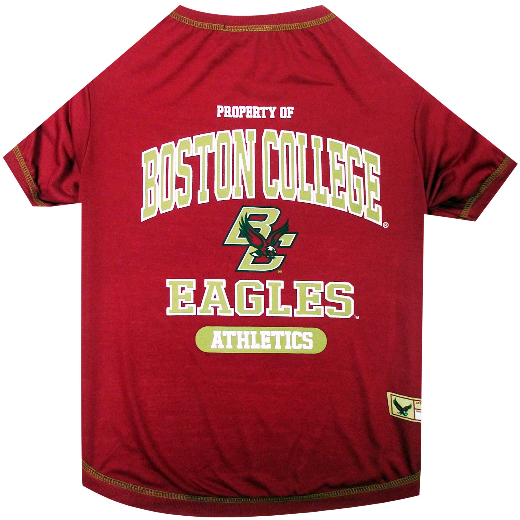 Pets FirstNCAA Boston College Eagles Dog T-Shirt, Large