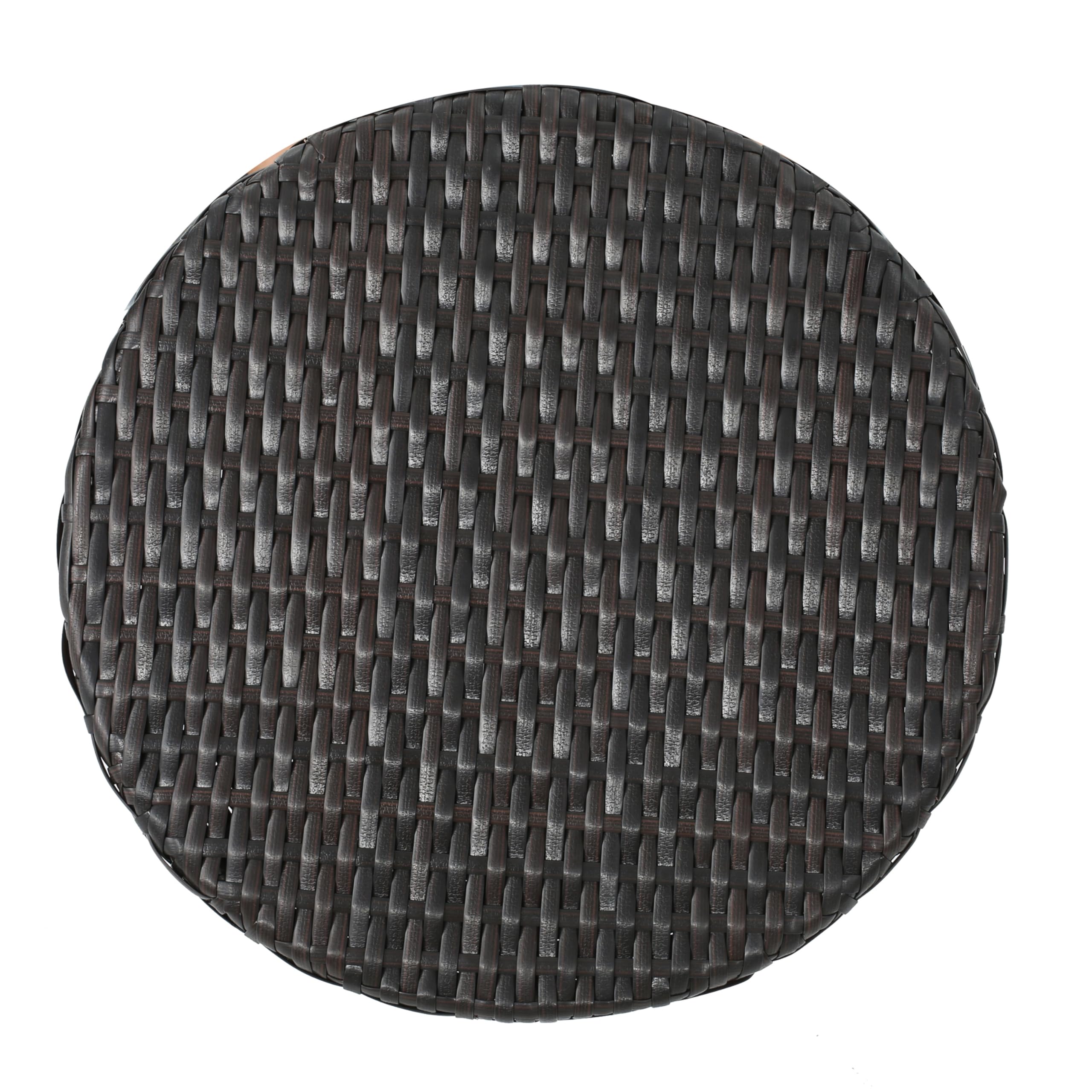 Tavolino da esterno a clessidra, tavolino in vimini in rattan for uso patio