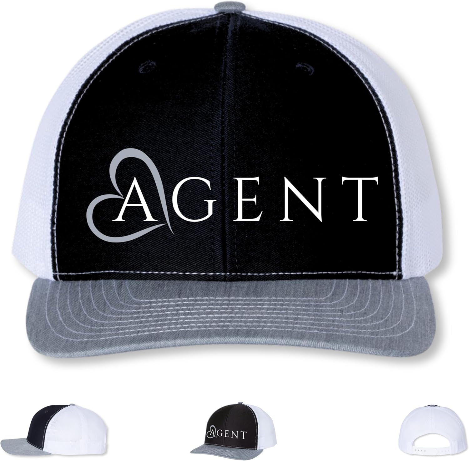 Realtor Hat – Real Estate Agent Snapback Cap with Adjustable Mesh Back – Trucker Baseball Hat for Everyday Marketing, Client Meetings, Showings & Open Houses – Great Realtor Gift