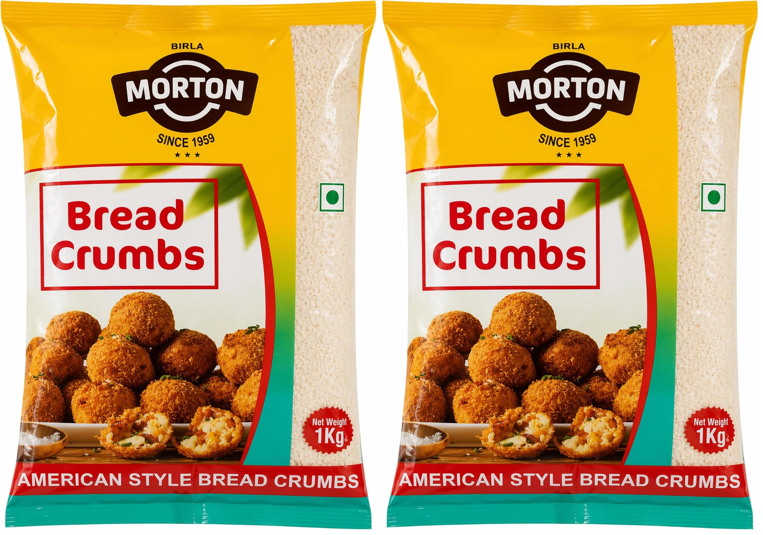 birla morton american style bread crumbs 1 kg (pack of 2)