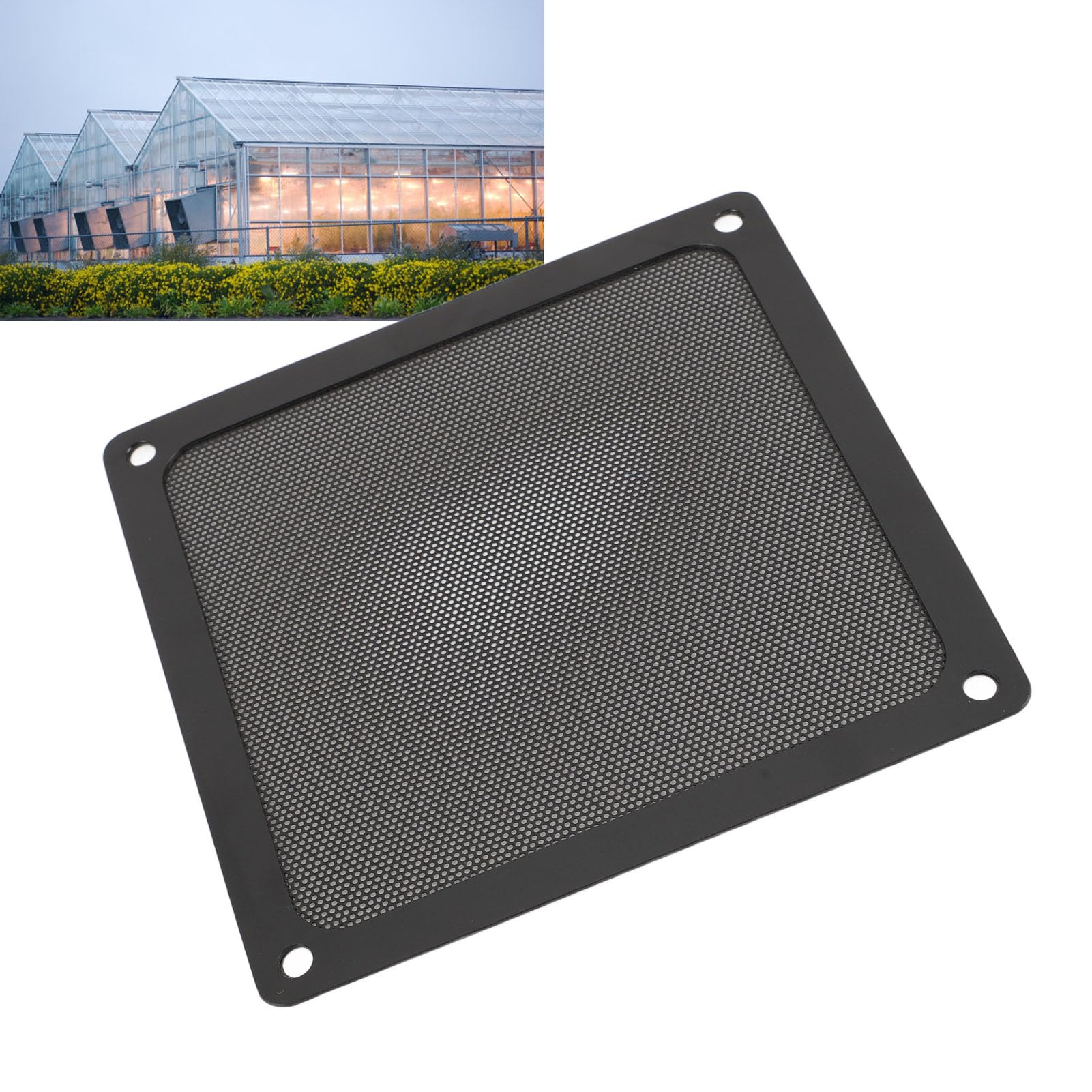 4PCS 140 Mm Wentylator Filtrowy Filtr, Pokrywa Magnetyczne Filtr Wentylatora Komputerowego Grille (BLACK)
