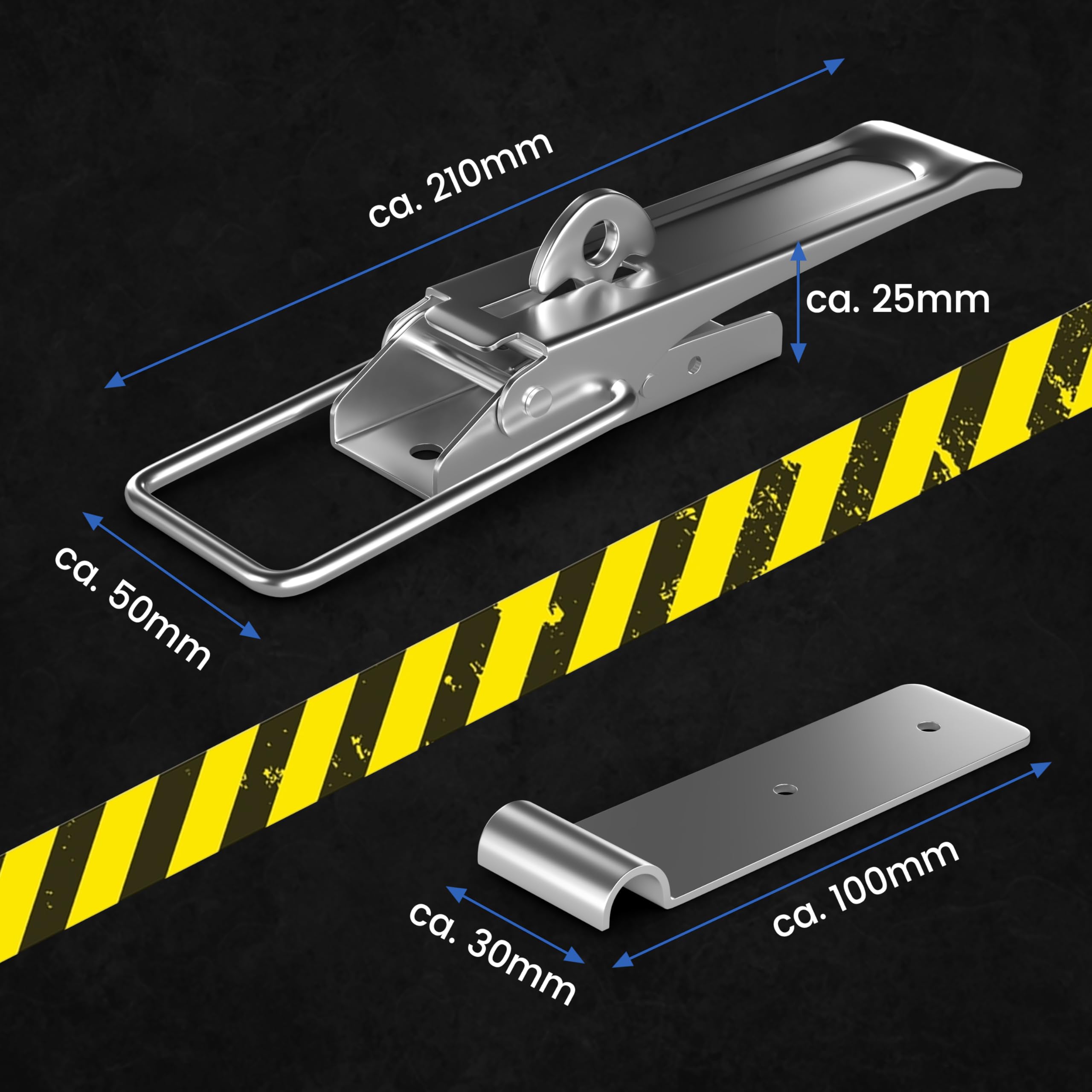 Serratura Eccentrica Per Rimorchio - 2 Pezzi Con Fissaggi, Bloccaggio Sicuro Per Camper E Caravan - Foto 10