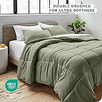 Vista 373 de Bare Home Comforter Set - King/California King Size - Ultra-Soft - Goose Down Alternative - Premium 1800 Series - All Season Warmth