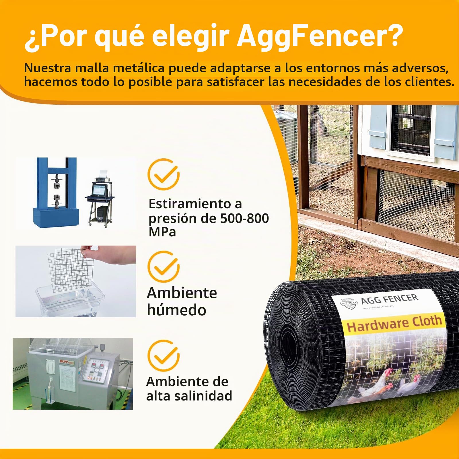 Tela metálica Negro 40,6 cm x 3,4 m, calambre 1,3 mm, luz 12,7x12,7 mm, revestimiento PVC - Para gallineros y cercados de jardín