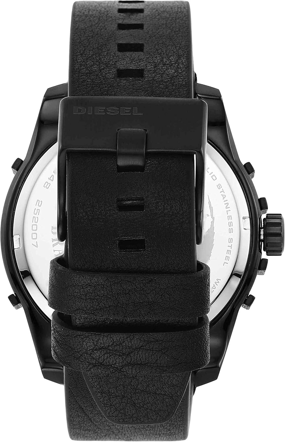 Diesel Caged Men's Watch with Stainless Steel Bracelet or Genuine Leather Band - Image 3
