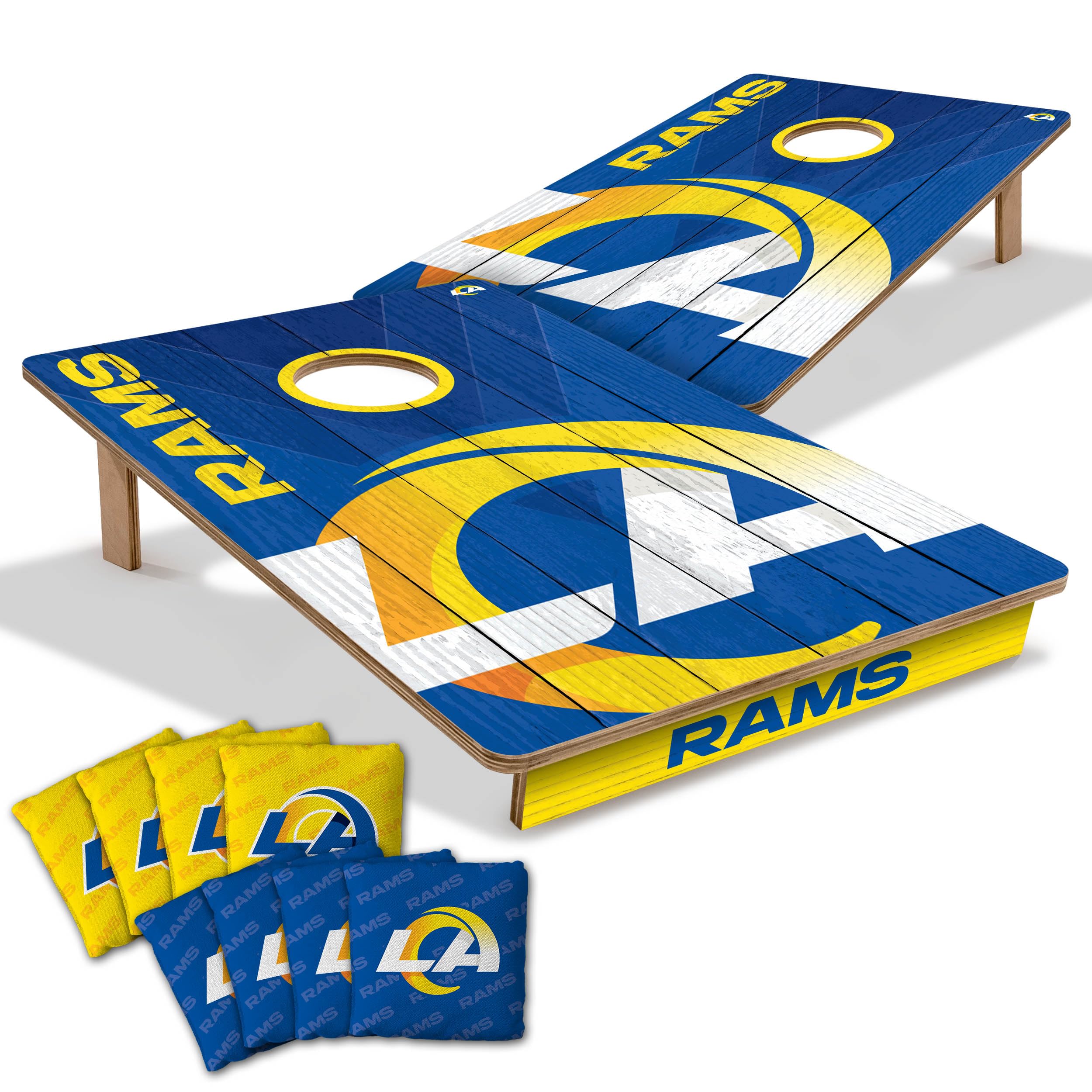 YouTheFan NFL 2’ x 3’ Wood Cornhole Game with Logo Bags